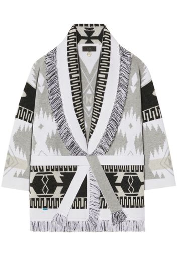 Alanui Icon Jacquard-Cardigan - Grau