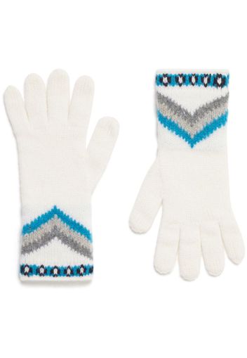Alanui Antarctic Circle Handschuhe - Weiß