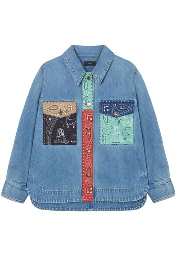 Alanui The Twelve Signs Jeans-Hemdjacke - Blau