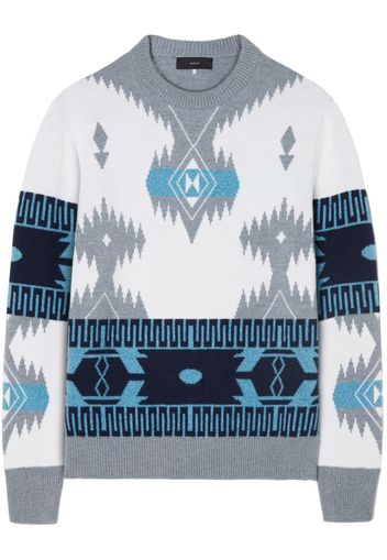 Alanui Icon Jacquard-Pullover - Grau