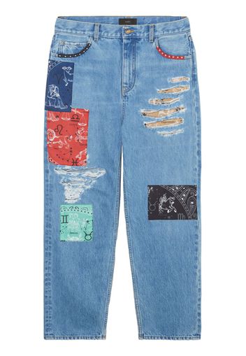 Alanui The Twelve Signs Straight-Leg-Jeans - Blau