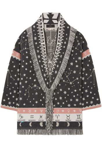 Alanui Astrology Wheel jacquard cardigan - Schwarz