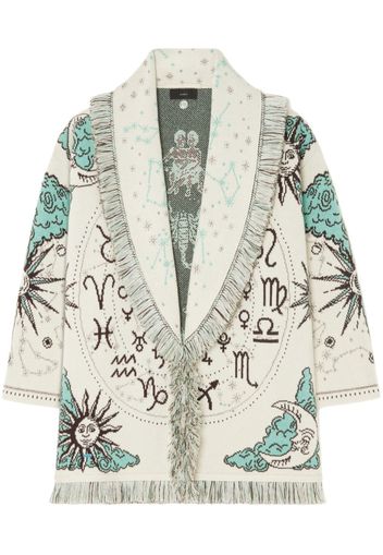 Alanui The Twelve Signs jacquard cardigan - Weiß