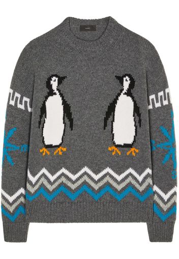 Alanui For the Love of Penguin Pullover - Grau