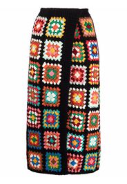 Alanui crochet-design skirt - Schwarz