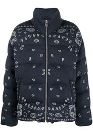 Alanui printed padded jacket - Blau