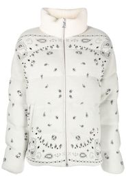 Alanui bandana puffer jacket - Nude