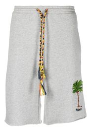 Alanui logo-embroidered shorts - Grau