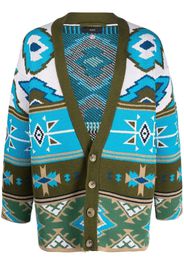 Alanui DESERT ROAD CARDIGAN GREEN FLUO LIGHT B - Grün