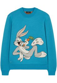 Alanui Bugs Bunny Jacquard-Pullover - Blau