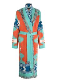 Alanui Icon jacquard cardi-coat - Orange