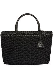 Alanui Icon large raffia tote bag - Schwarz