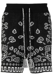 Alanui bandana-print knee-length shorts - Schwarz