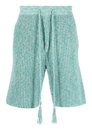 Alanui chunky knitted shorts - Blau