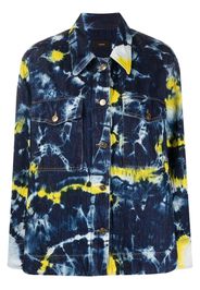 Alanui Moonrise tie-dye denim jacket - Blau