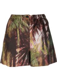 Alanui tropical-print shorts - Grün