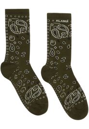 Alanui Bandana-print ankle socks - Schwarz