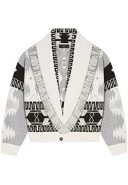 Alanui Icon Jacquard-Cardigan - Weiß