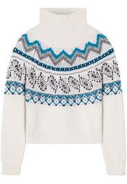 Alanui Antarctic Circle Rollkragenpullover - Weiß