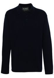 Alanui Finest ribbed polo top - Blau