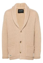 Alanui Finest ribbed cardigan - Nude