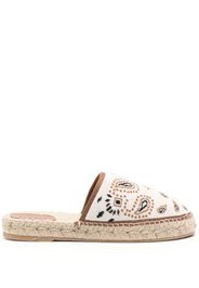 Alanui Bandana-jacquard espadrilles - Nude