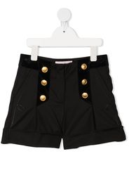 Alberta Ferretti Kids Shorts mit Knöpfen - Schwarz