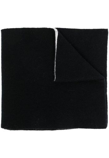 Alberta Ferretti slogan-print scarf - Schwarz