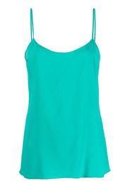 Alberta Ferretti satin-effect camisole top - Grün