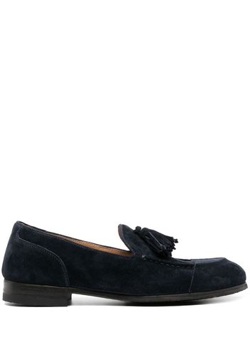 Alberto Fasciani tassel-embellished suede loafers - Blau