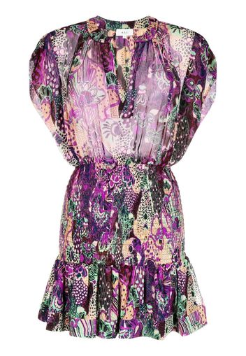 A.L.C. Carly floral-print mini dress - Violett