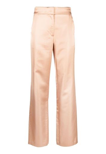 A.L.C. straight-leg satin trousers - Nude