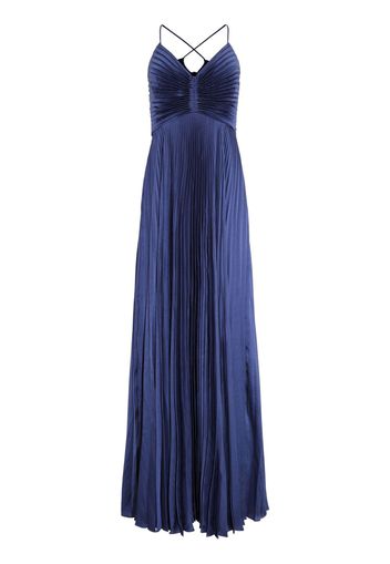 A.L.C. Aries pleated satin gown - Blau