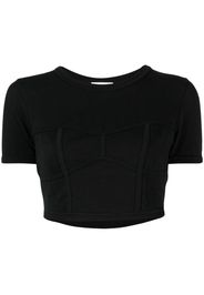 A.L.C. Wren round-neck cropped T-shirt - Schwarz