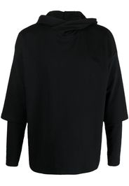 Alchemy Hoodie im Layering-Look - Schwarz