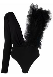 Alchemy Lia ruffle-detail bodysuit - Schwarz