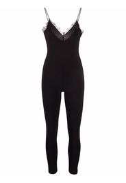Alchemy lace-trim bodysuit - Schwarz