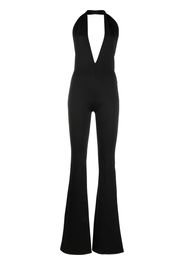 Alchemy plunging V-neck jumpsuit - Schwarz