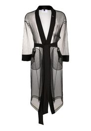 Alchemy belted sheer mesh jacket - Schwarz