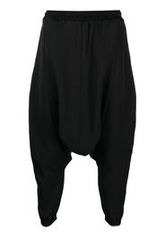 Alchemy cropped drop crotch trousers - Schwarz