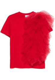 Alchemy x Lia Aram T-Shirt mit Tülleinsatz - Rot