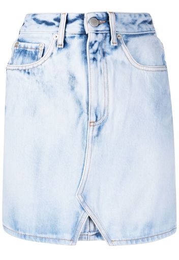 Alessandra Rich high-waisted denim skirt - Blau