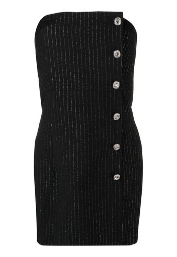 Alessandra Rich tailored strapless dress - Schwarz