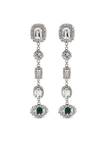 Alessandra Rich crystal-embellished drop earrings - Silber