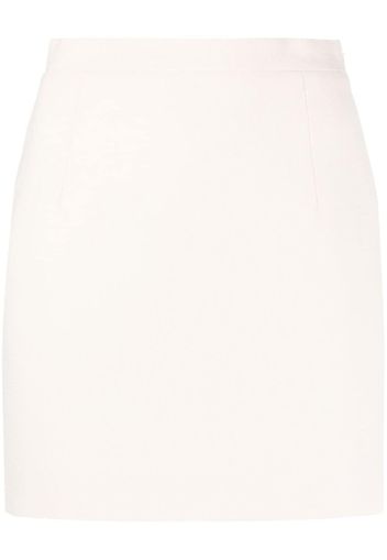 Alessandra Rich high-rise wool miniskirt - Nude