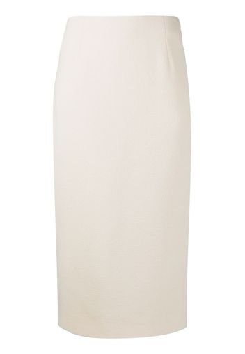 Alessandra Rich virgin wool pencil skirt - Nude