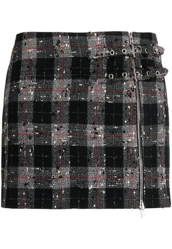 Alessandra Rich check-pattern miniskirt - Schwarz