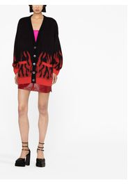 Alessandra Rich intarsia-knit cardigan - Schwarz