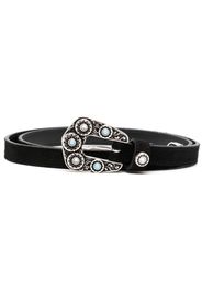 Alessandra Rich suede belt - Schwarz