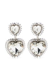 Alessandra Rich crsytal-embellished earrings - Silber